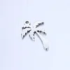 5Pcs/Lot Sweet Coconut Tree Palm Charms 12x18mm Stainless Steel Plant Pendants for Earrings Necklace Jewelry Making Accessories