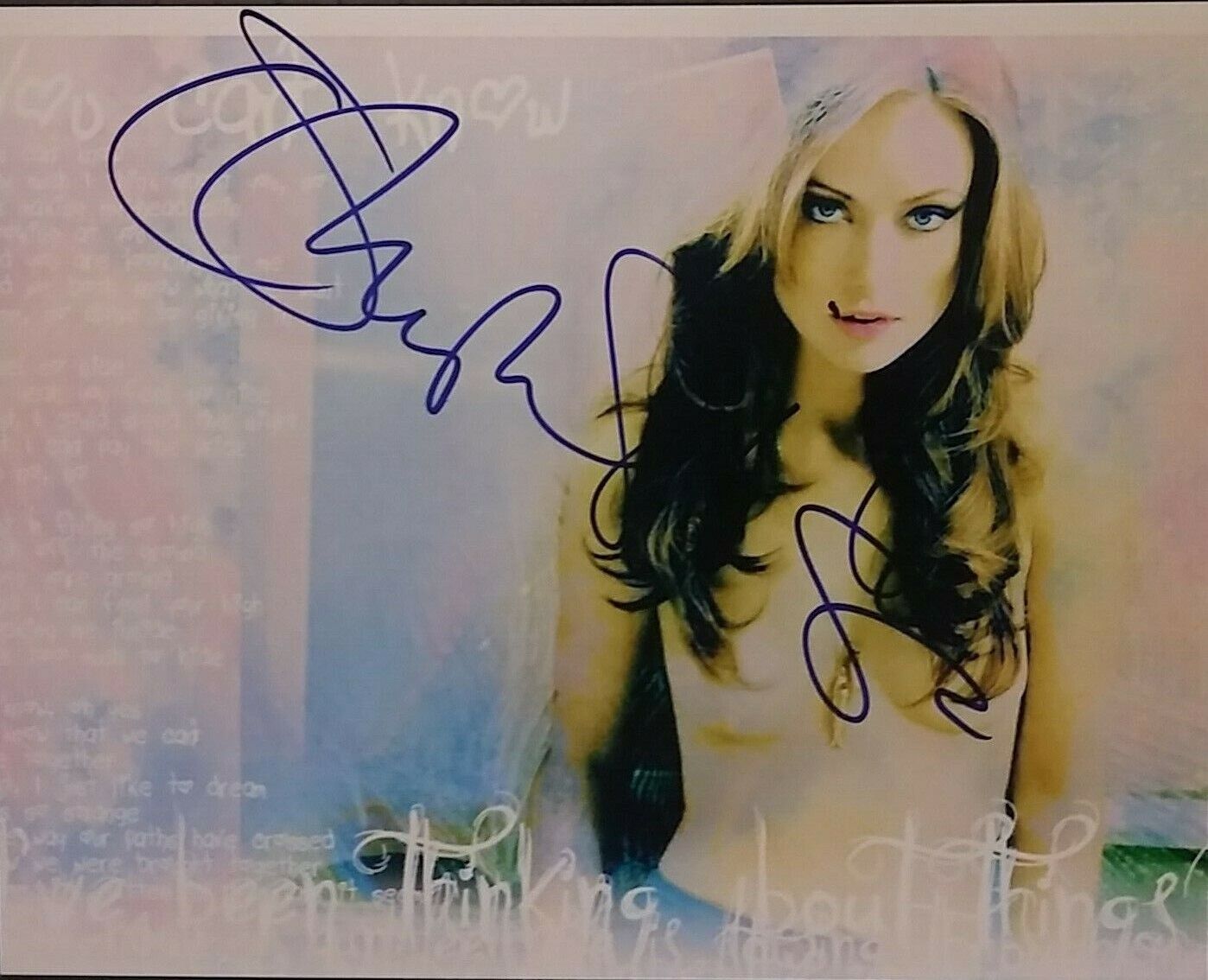 Olivia Wilde signed 8x10