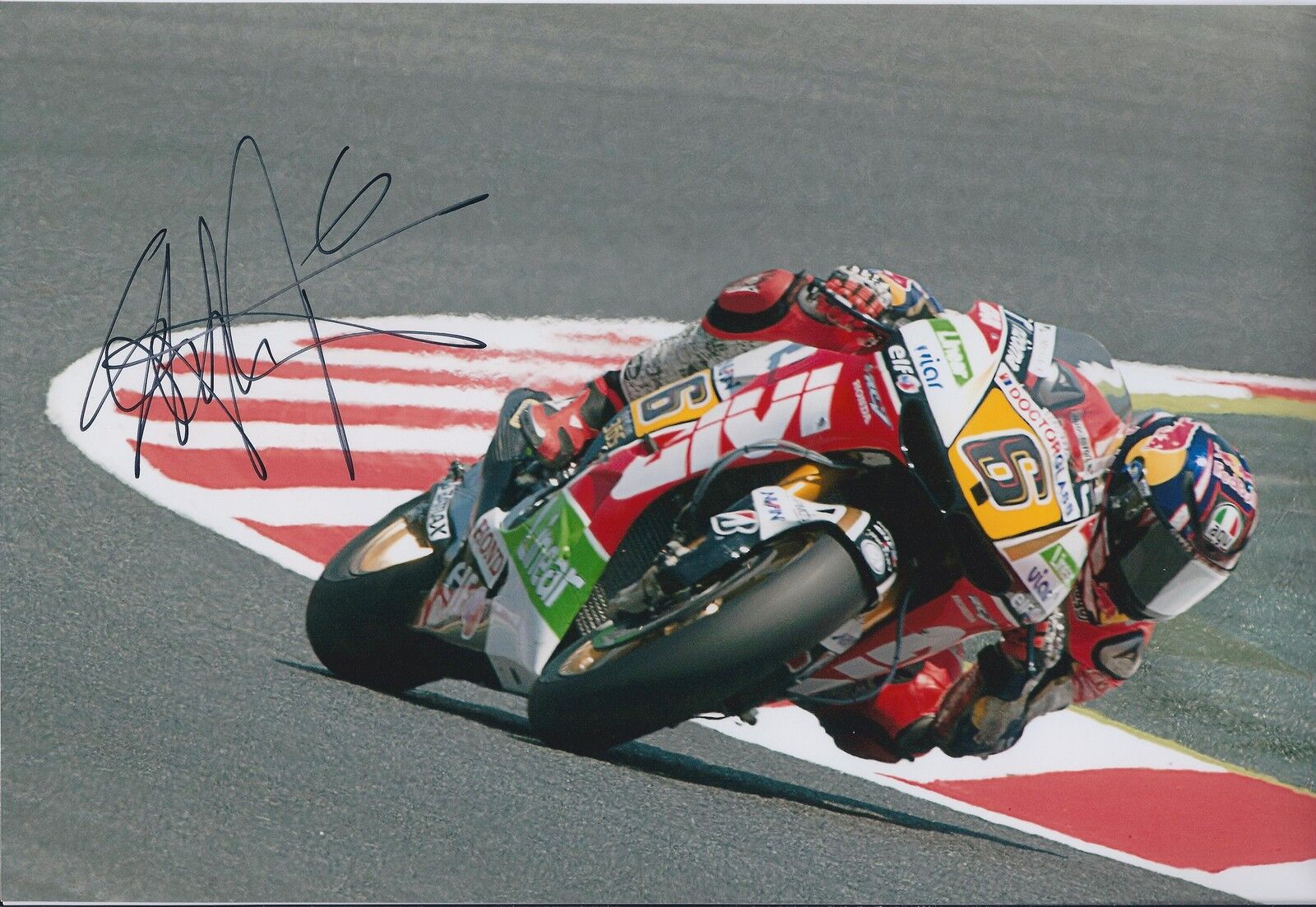 Stefan BRADL 12x8 Photo Poster painting SIGNED MOTOGP Grand Prix LCR HONDA Autograph AFTAL COA