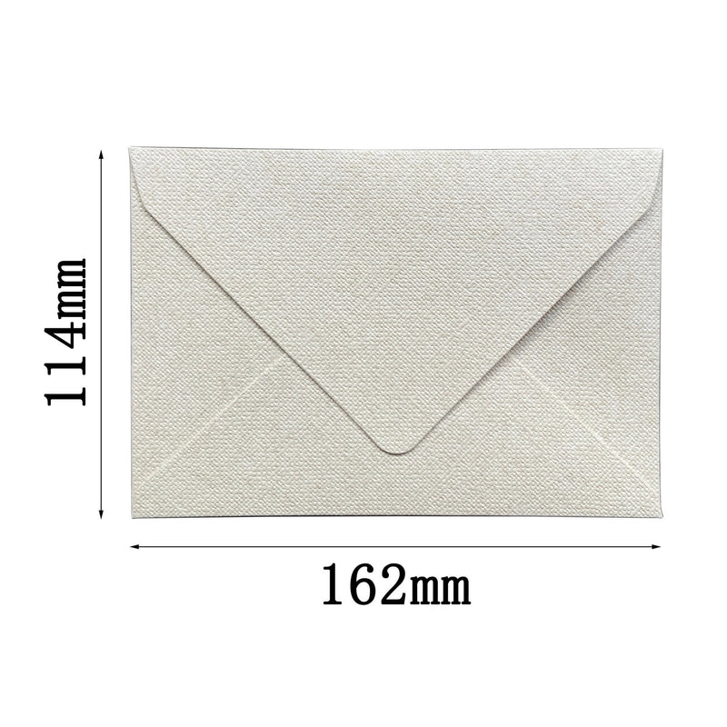 Vintage Linen Texture Envelope Paper Set Special Paper For Letters Invitations Postcards Wax Seal Envelope