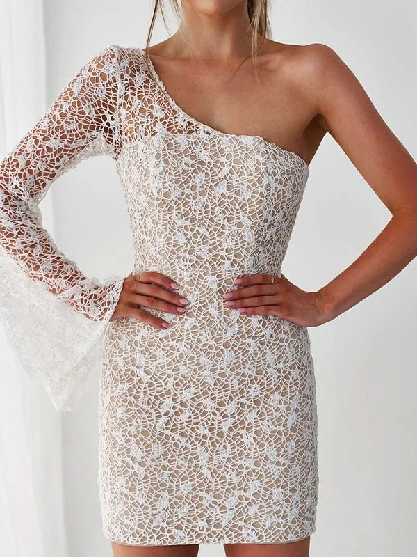 One shoulder mini dress