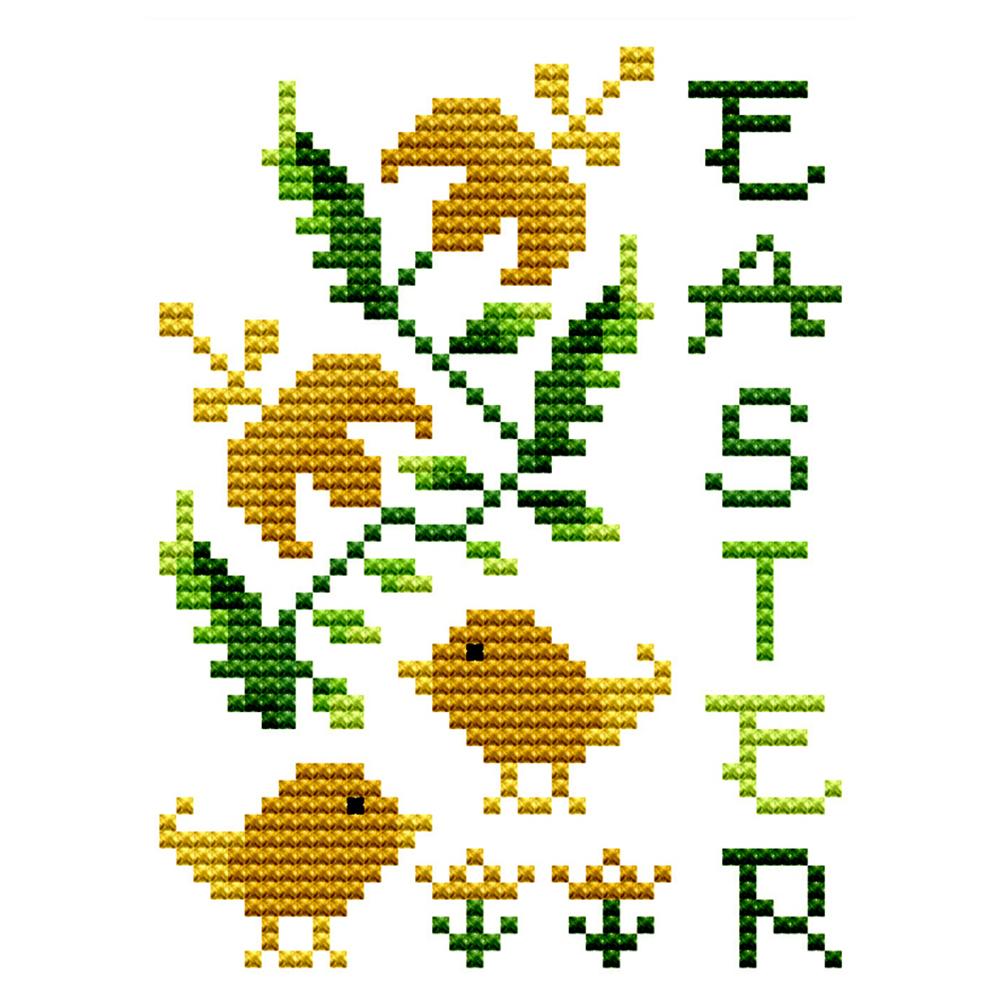 

Easter-Little Bird - 14CT Stamped Cross Stitch - 15*13cm, 501 Original
