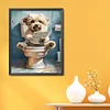 Dog Toilet-11CT Stamped/Counted Cross Stitch 40*50cm/15.75*19.69in