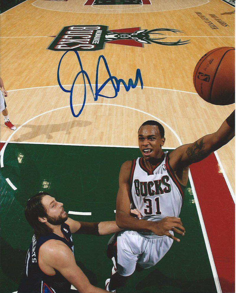 JOHN HENSON signed autographed MILWAUKEE BUCKS 8X10 Photo Poster painting w/COA