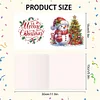 (US Only)6PCS DIY Diamond Art Greeting Cards Christmas Congratulations Cards & Gifts