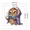Owl - 18CT Stamped Cross Stitch 20*20cm/7.87*7.87in tapestrymarket