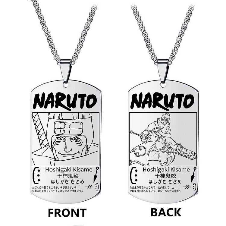 Naruto Hoshigaki Kisame Anime Merch Necklace weebmemes