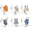 (US Local)6Pcs Acrylic Runaway Cat Diamond Art Refrigerator Magnets Sticker for Beginners