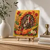 DIY Pre-Framed Autumn Festival Button Art Canvas Kit