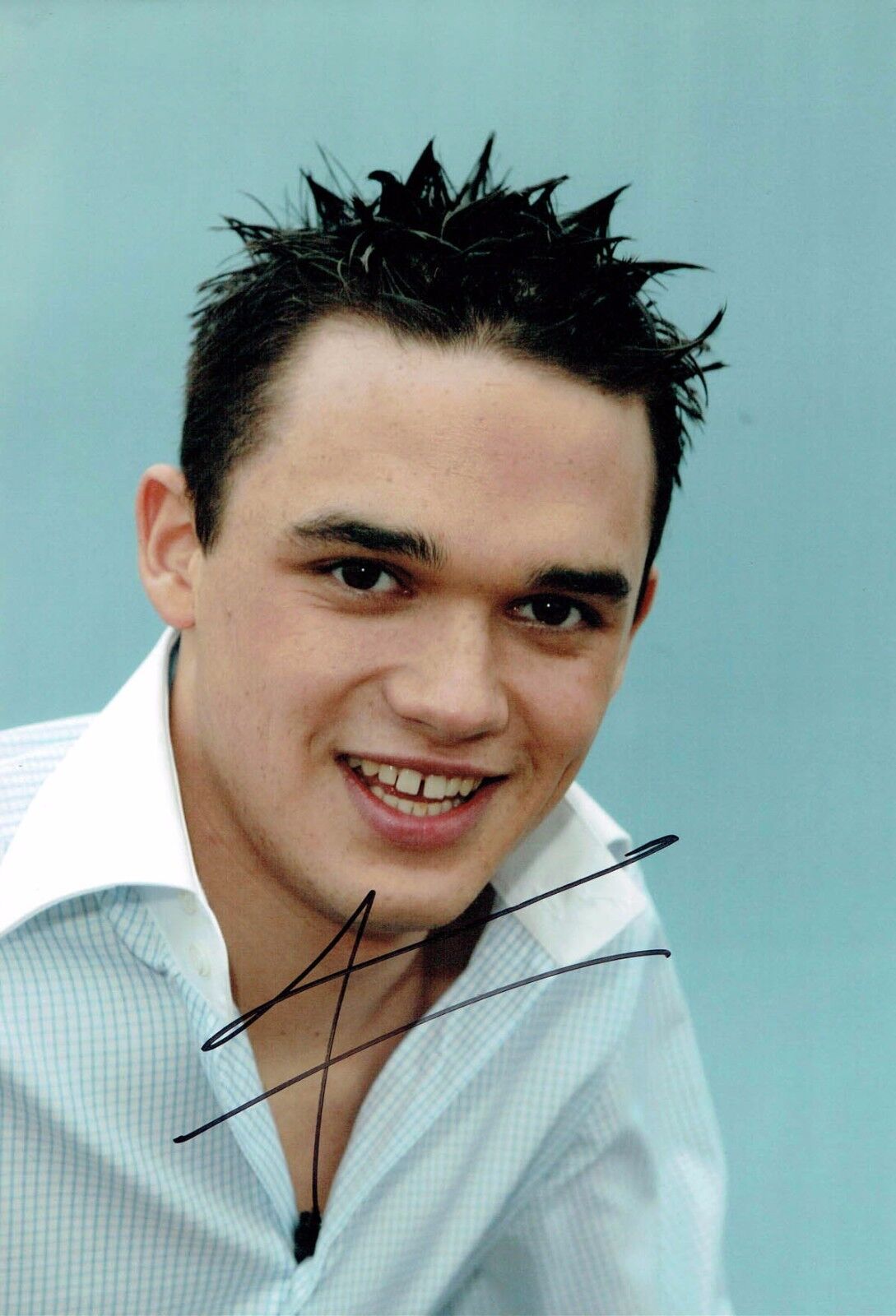 Gareth GATES SIGNED Autograph 12x8 Photo Poster painting B AFTAL COA TV Pop Idol Singer Actor