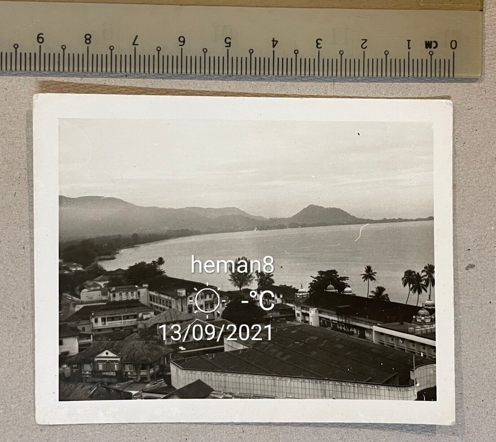 old Malaya city Photo Poster painting North Borneo ? Sandakan ? Jessleton?