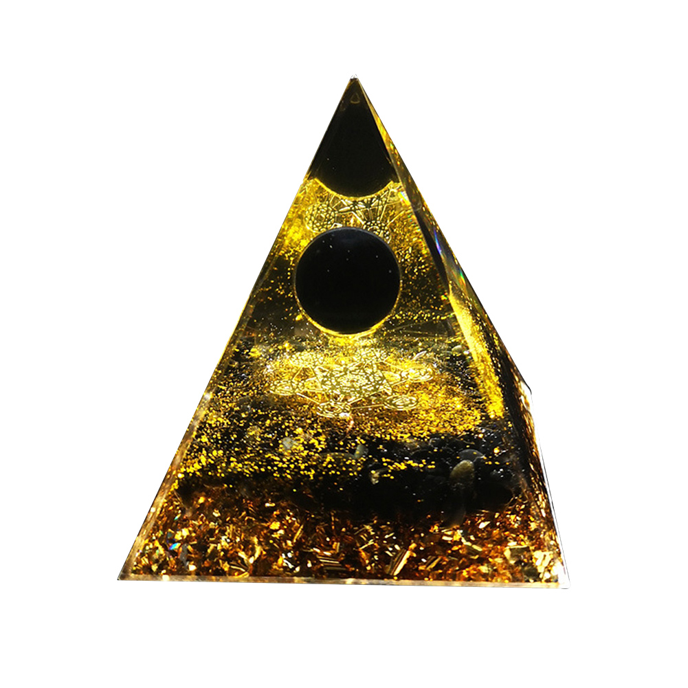 

5cm Natural Orgonite Pyramid Chakra, 501 Original