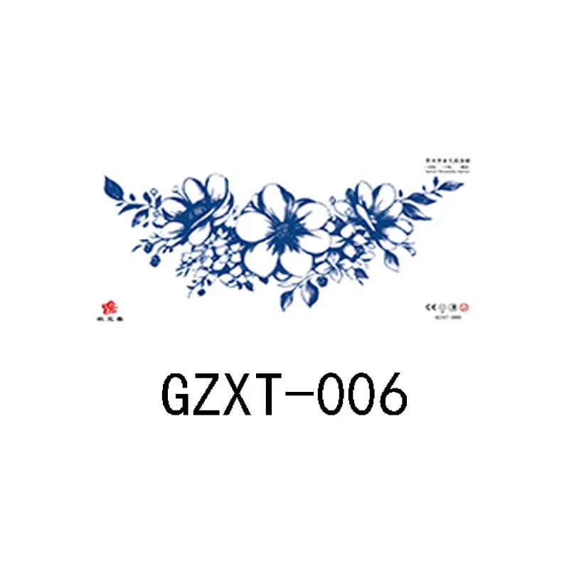 Herbal juice chest sticker tattoo sticker lasts 15 days herbal plant semi-permanent juice tattoo on chest back