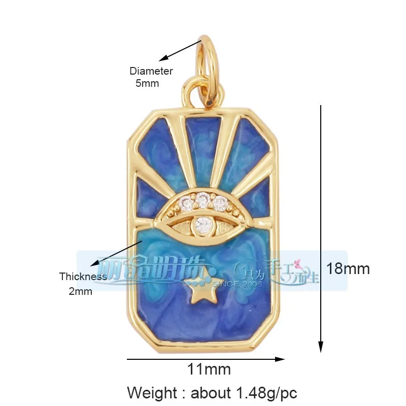 1 Piece 12 * 23mm 15*15mm 5*12mm Hole 5~5.9mm Half 925 Silver Zircon Sun Moon Pendant Jewelry Accessories