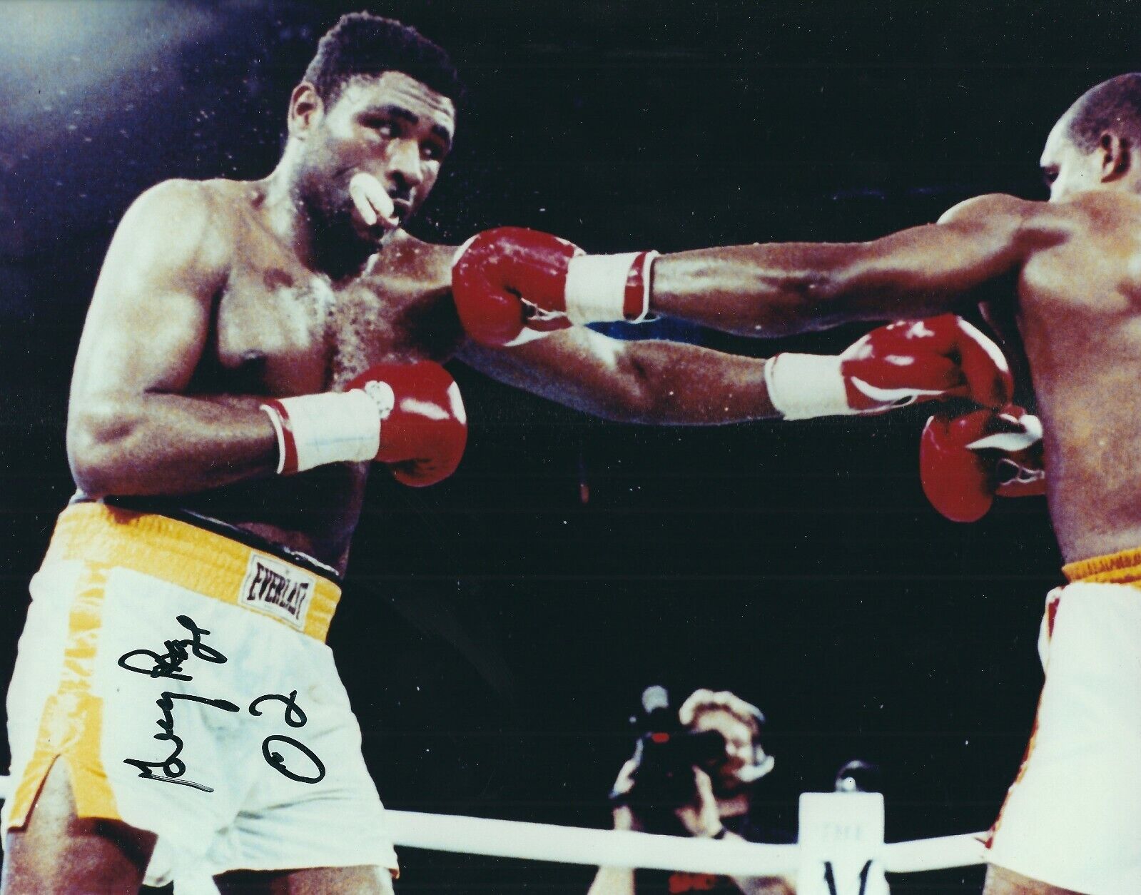 Autographed GREG PAGE WBC Boxing 8x10 Photo Poster painting