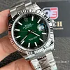 Rolex Datejust 41mm/36mm M126334 on Oyster with Green Ombr&eacute; Dial and Fluted Bezel Super clone