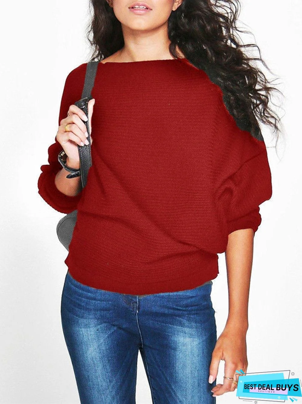 Knitted Long Sleeve Casual Sweater
