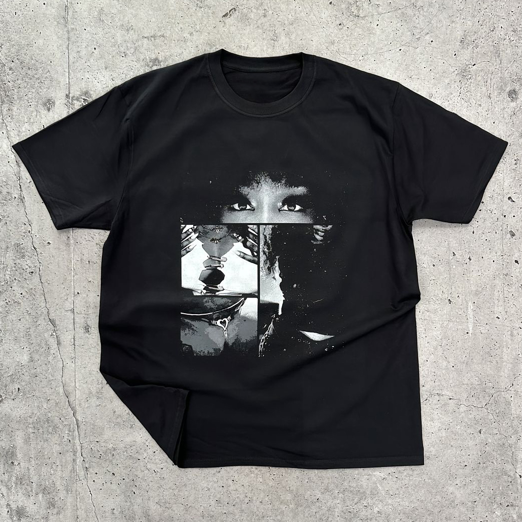 Fashion Eyes Print Short Sleeve T-Shirt