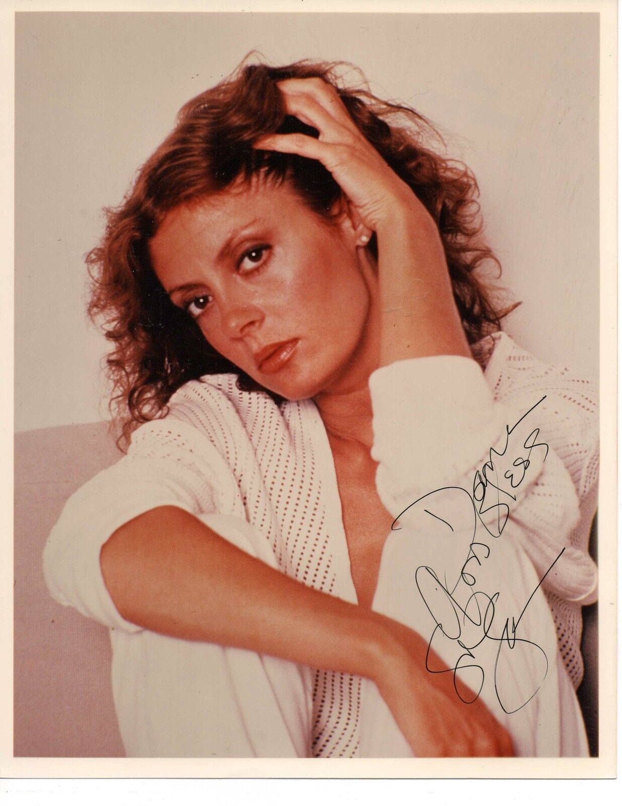 ORIG. AUTOGRAPHED Photo Poster painting Susan Sarandon