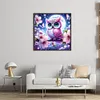 Pink Owl-11CT Stamped Cross Stitch 40*40cm/15.75*15.75in