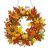 DIY Acrylic Special Shaped Diamond Painting Fall Wreath Ornament Hanging Kit