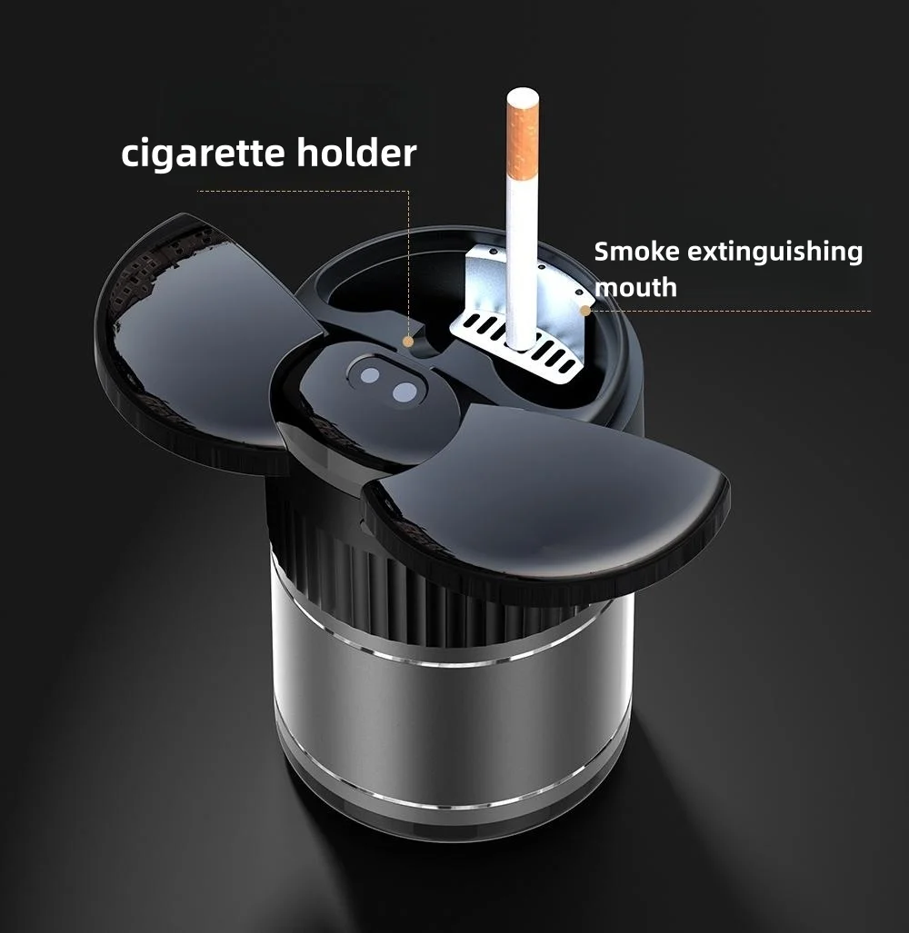 Automatic sensing touch infrared creative car ashtray