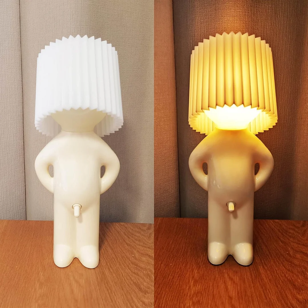 Modest Mike Lamp,Shy Boy Table Lamp, Naughty Little Boy Lamp,Fun Night lamp for Adults,Light Creative Small Night,That Wiener Switch,Gift Valentines Day Present (Yellow-1)