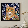 Diamond Painting-DIY Crystal Rhinestone Tabby Cat