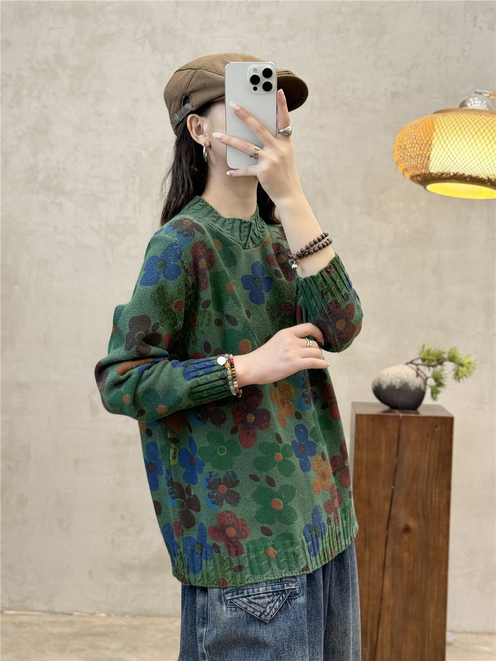 Chicfifth Sweater Women Winter Long Sleeve High Quality Autumn Vintage Top Knitted Cardigan