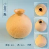 Wooden Handmade Diy Creative Mosaic Patch Dried Flower Vase Base Embryo Material
