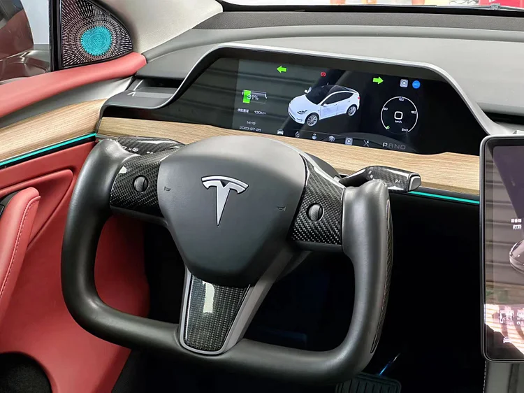 New Tesla Model 3 Y Dashboard Cluster Display Upgrade #tesla