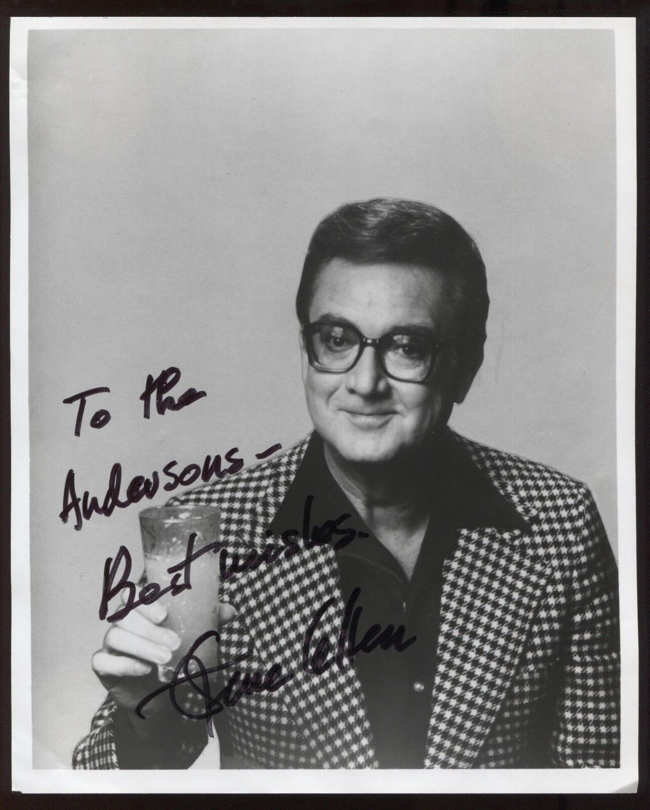 Steve Allen Signed 8x10 Photo Poster painting Signature Autographed Vintage Signature