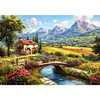 Paysage naturel-perceuse ronde peinture diamant-50*35cm