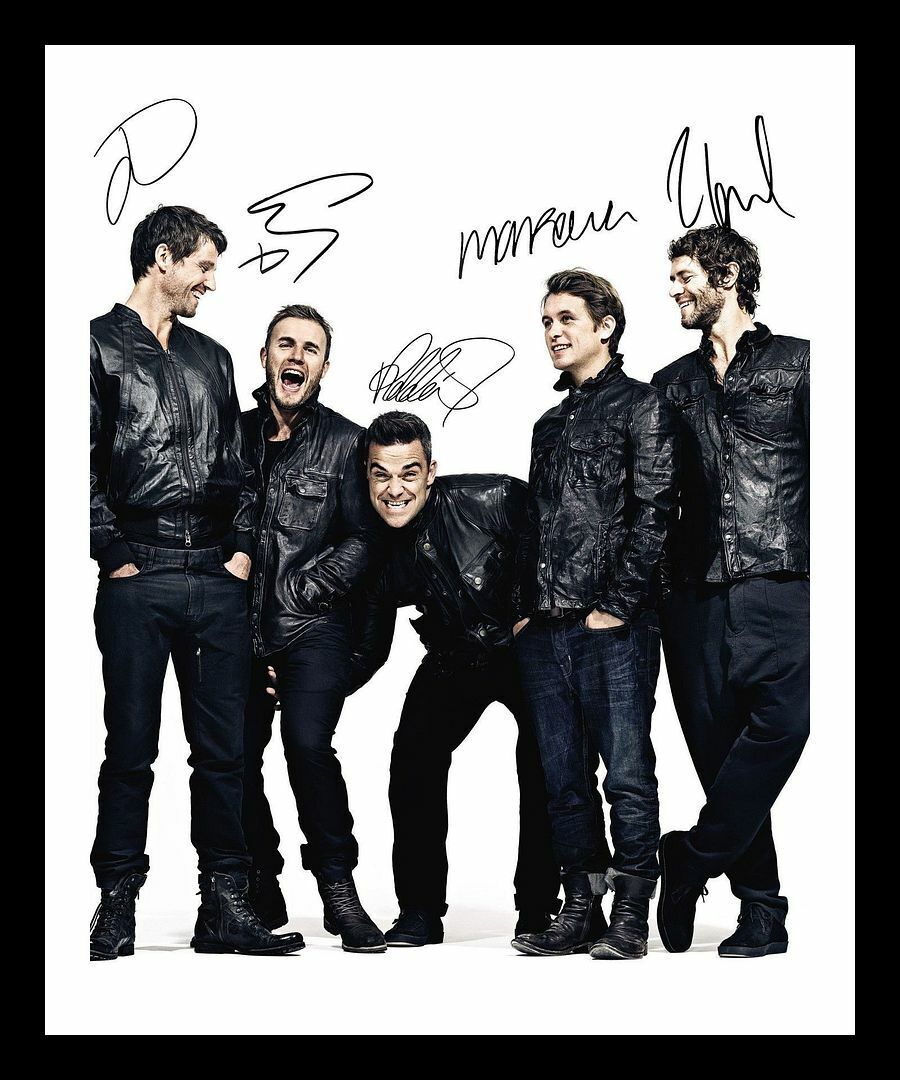 Take That Autograph Signed & Framed Photo Poster painting