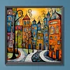 (US Only)Paint By Numbers Kit On Canvas DIY Oil Art Street Home Picture Decor 40x40cm