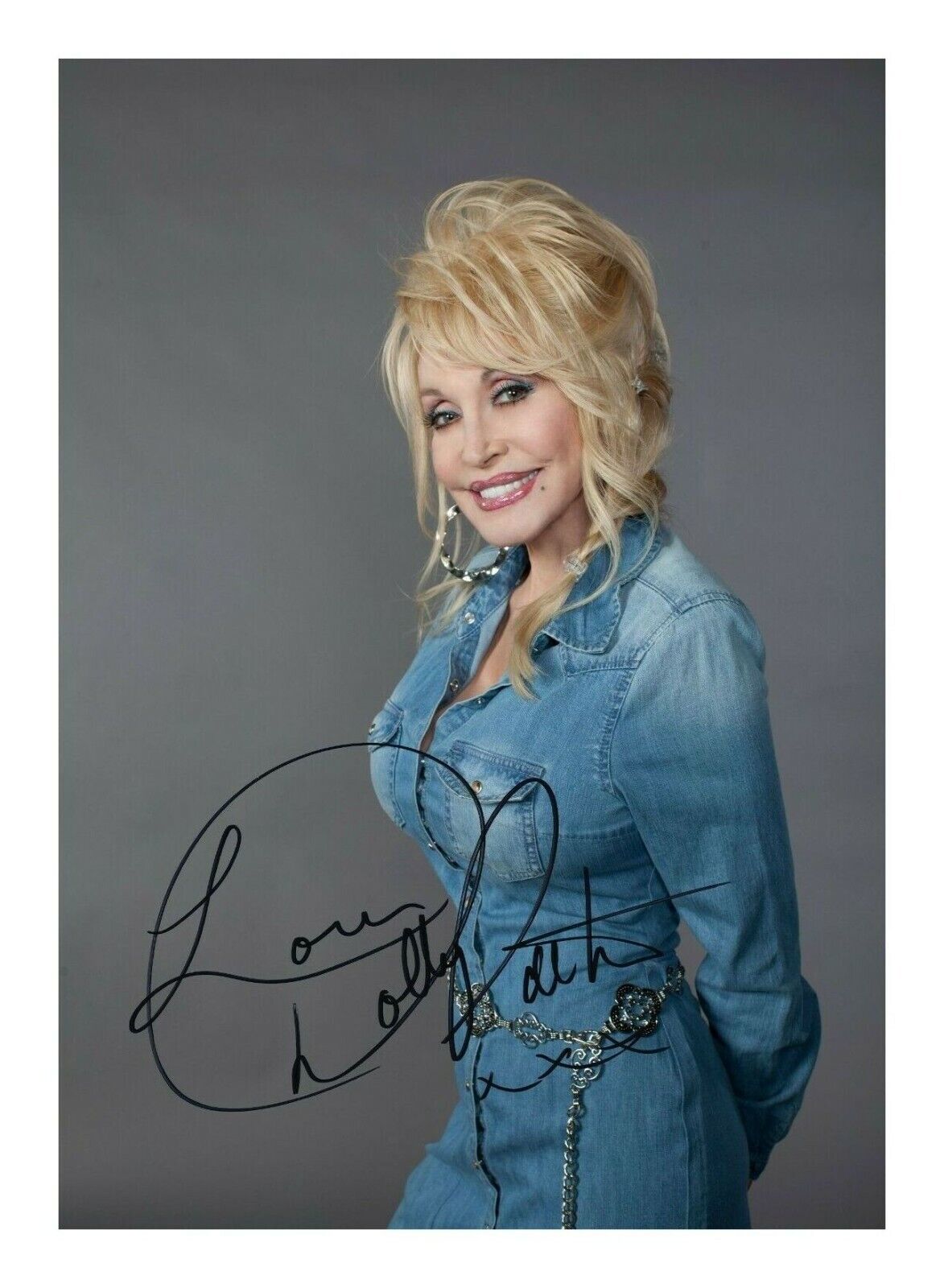 DOLLY PARTON AUTOGRAPH SIGNED PP Photo Poster painting POSTER