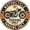 Moto - Plaques rondes en m&eacute;tal(30*30cm)