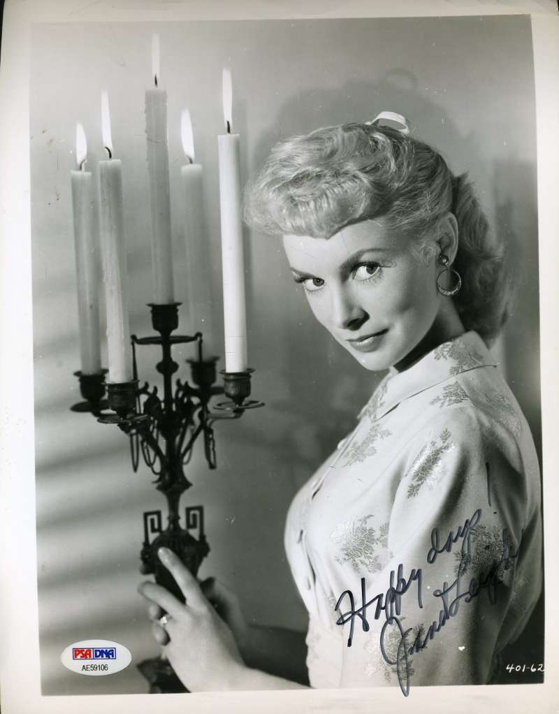 Janet Leigh Psa Dna Cert Autograph 8x10 Photo Poster painting Hand Signed