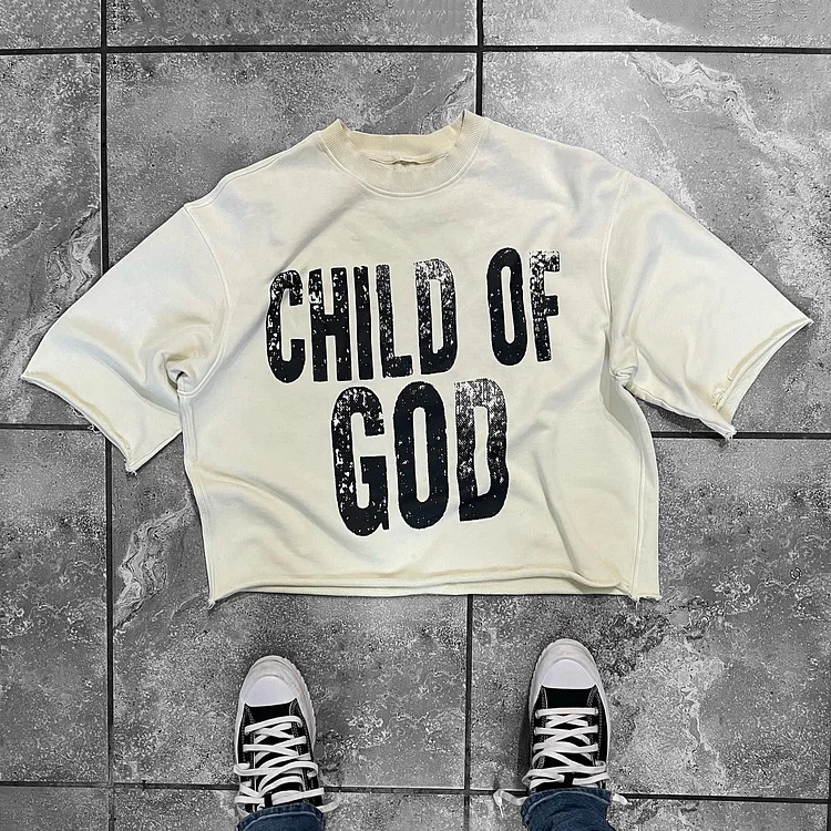 Vintage Child Of God Graphic Cotton White Short Sleeve T-Shirt SOPULA