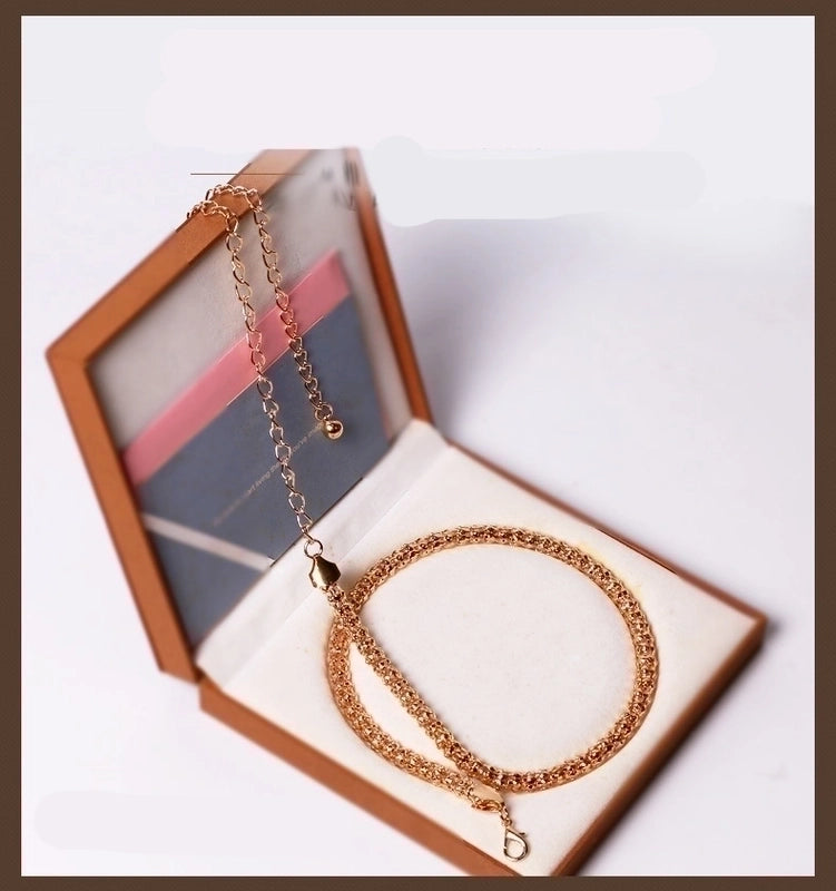 Minimalist Solid Color Alloy Plating Women’s Chain Belts