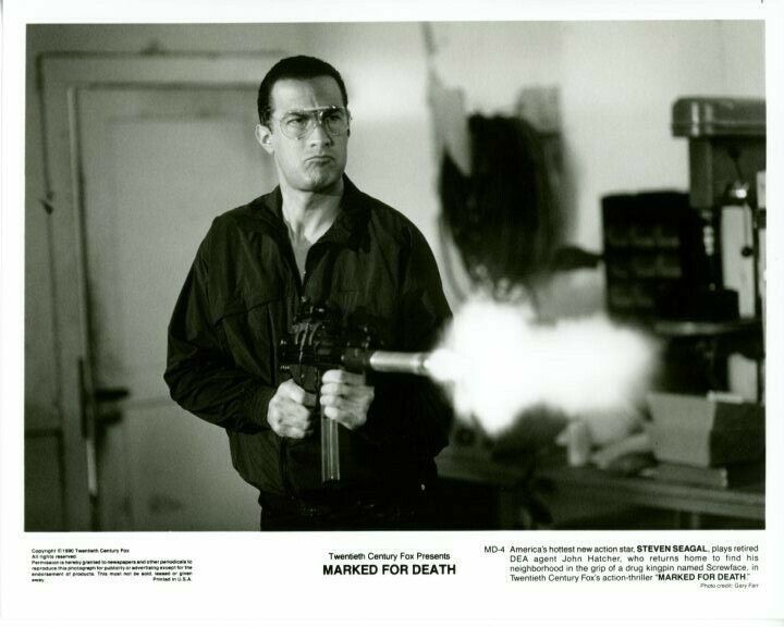 Steven Seagal Marked for Death Original Press Photo Poster painting