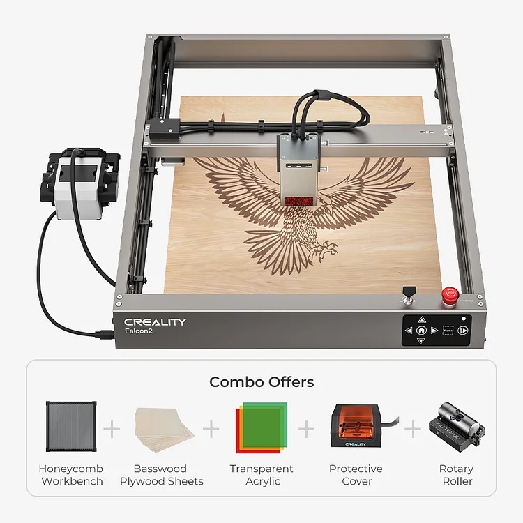 Colour engraving with the Creality Falcon2 22w Laser Engraver and