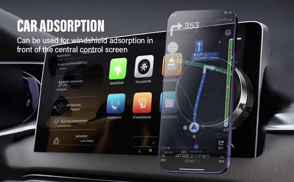 CAR ADSORPTION Can be used forwindshield adsorption in. front of the central control screen