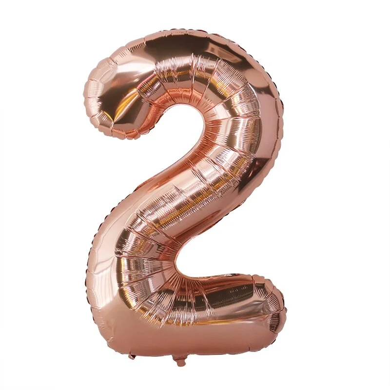 Rose Gold Birthday Party Balloons Set Happy Birthday Party Decoration Adult Foil Balloons Air Ballons Globos Supplies