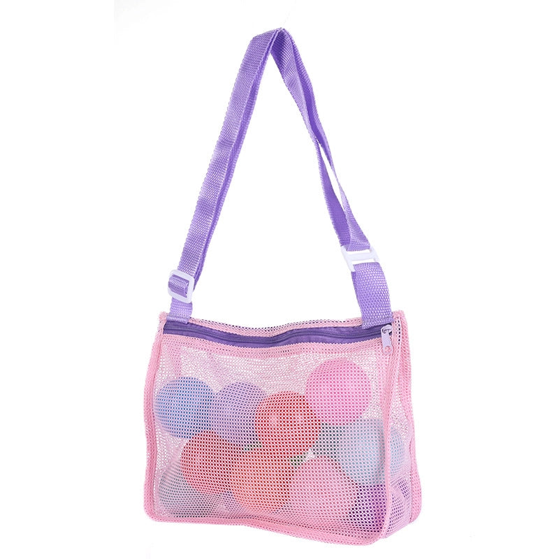 New Color Matching Children’s Toy Bag Shell Storage Bag Travel Beach Bag Hollow Transparent Beach Bag