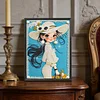 Diamond Painting-DIY Special Shaped Drill Pearl Painting Girl(30x40cm)