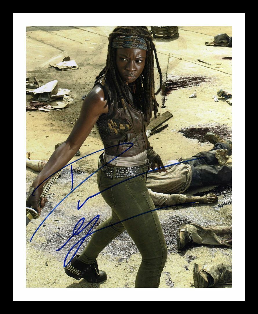 Danai Gurira - The Walking Dead Autograph Signed & Framed Photo Poster painting 4