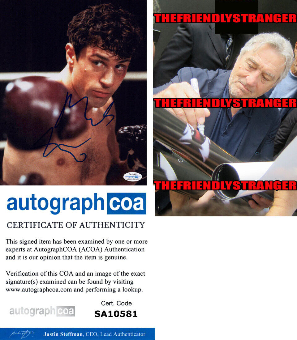 ROBERT DE NIRO signed Autographed RAGING BULL