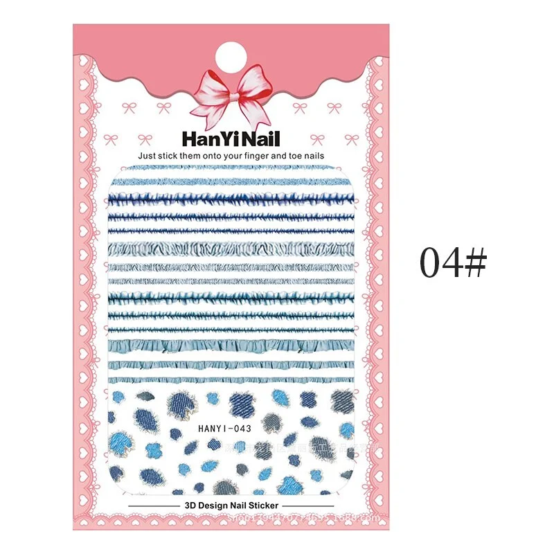 3D Charms Flowers Leaf Nail Art Stickers Watercolor Abstract Floral Nail Decal Sliders Manicures Nail Art Decorations For Autumn