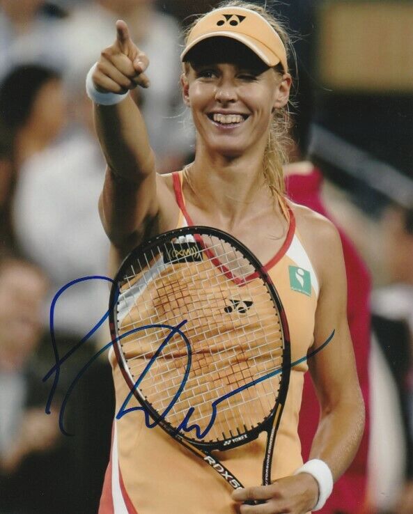 SEXY ELENA DEMENTIEVA SIGNED WTA TENNIS 8x10 Photo Poster painting #4 Autograph PROOF